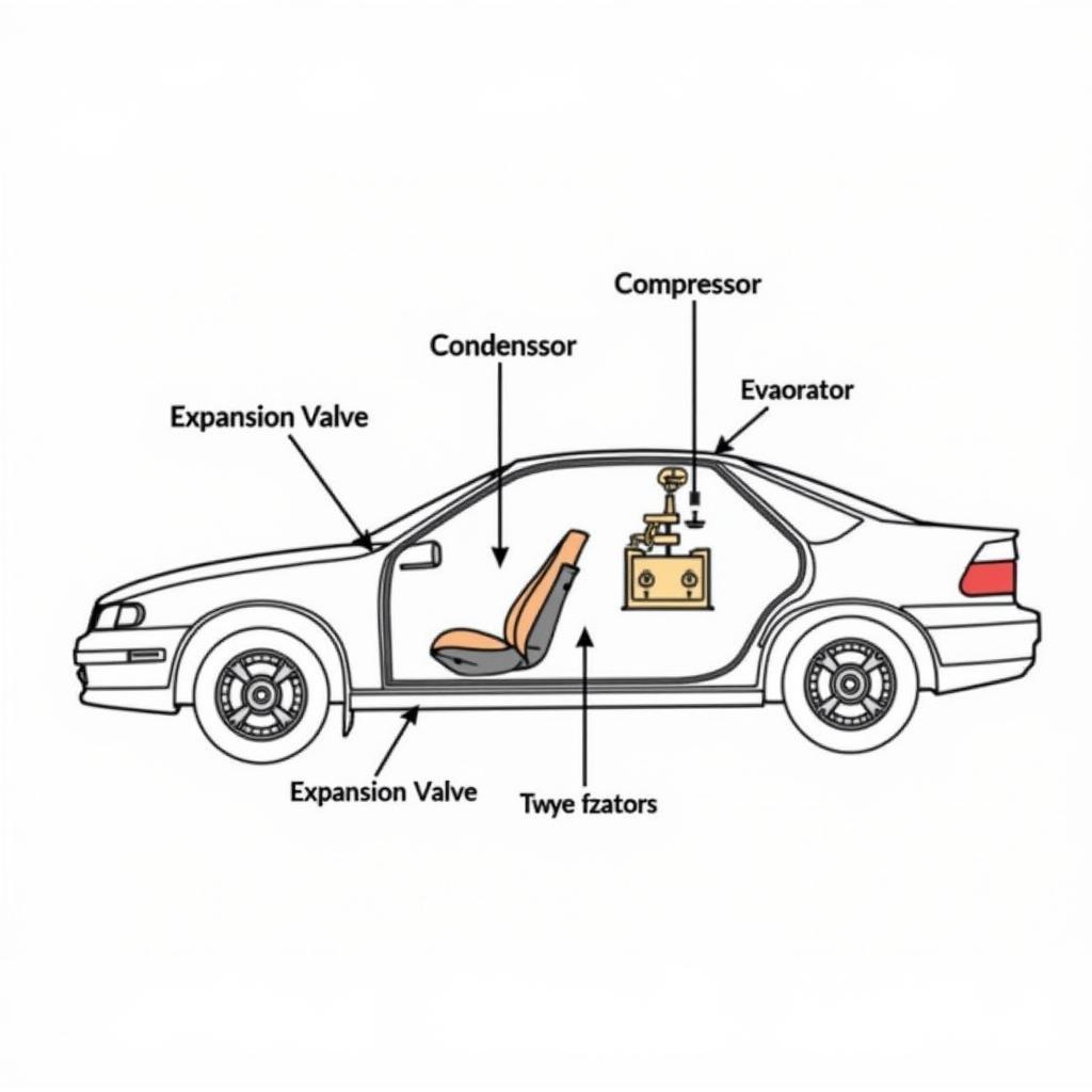 Car AC System Components