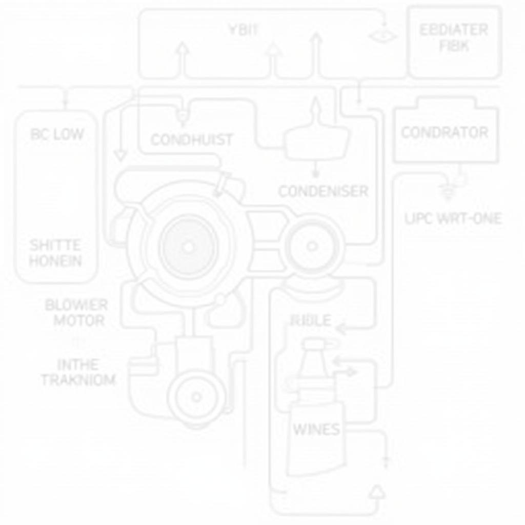 Car AC System Components Diagram