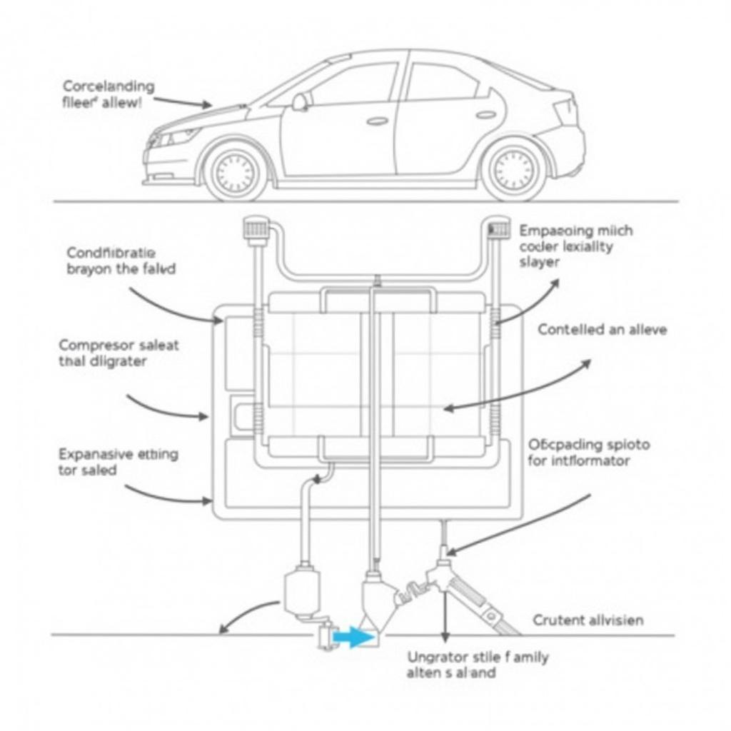 Diagram of Car AC System Components and Their Functions