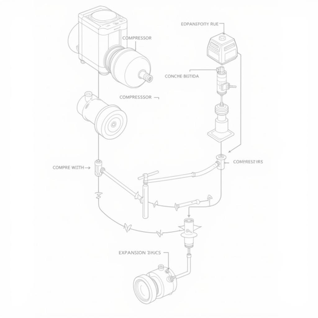 Car AC System Components Diagram