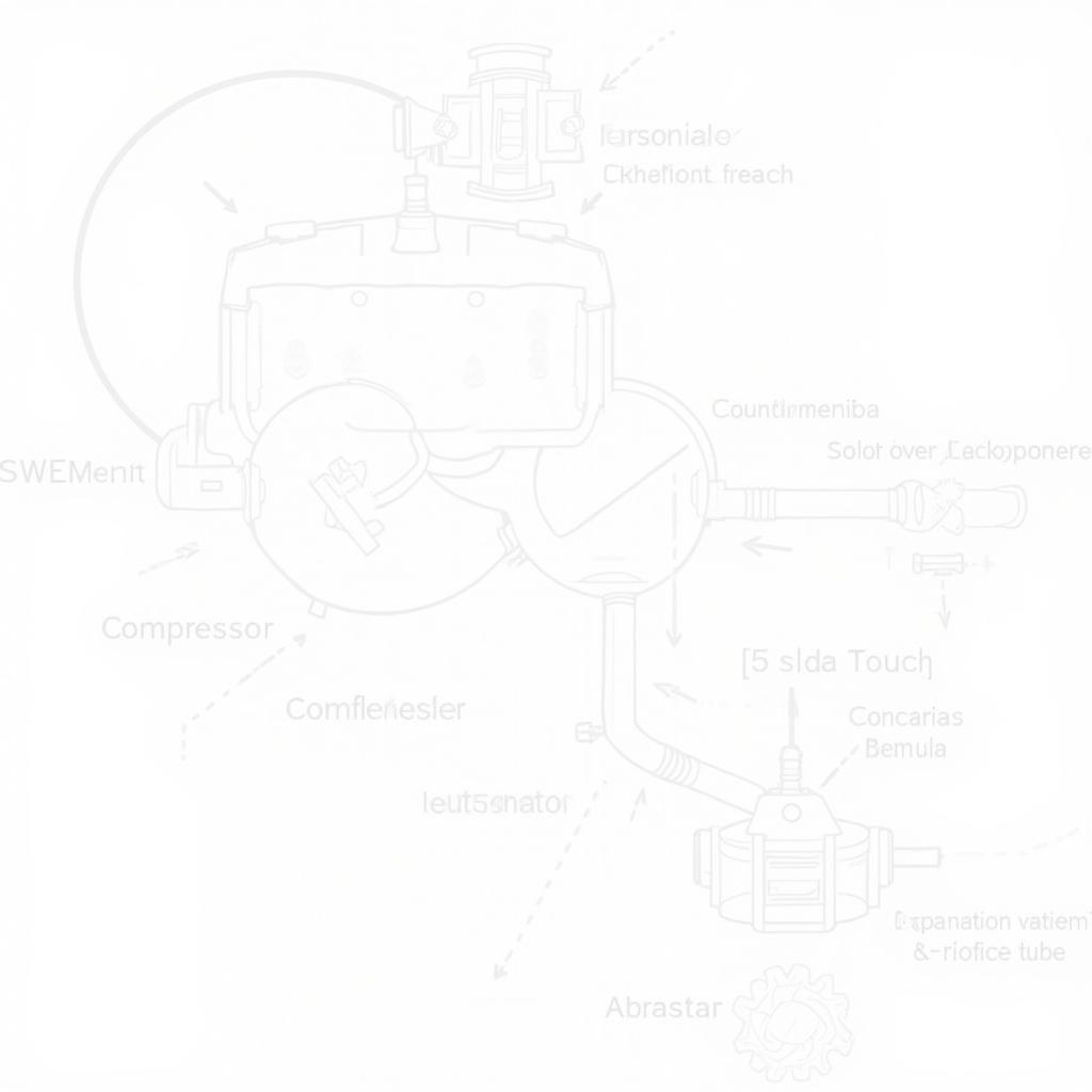 Car AC System Components Diagram