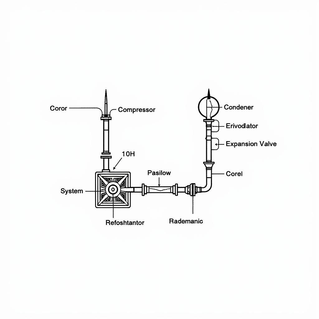 Car AC System Components Diagram