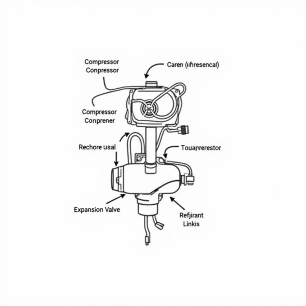 Car AC System Components Diagram