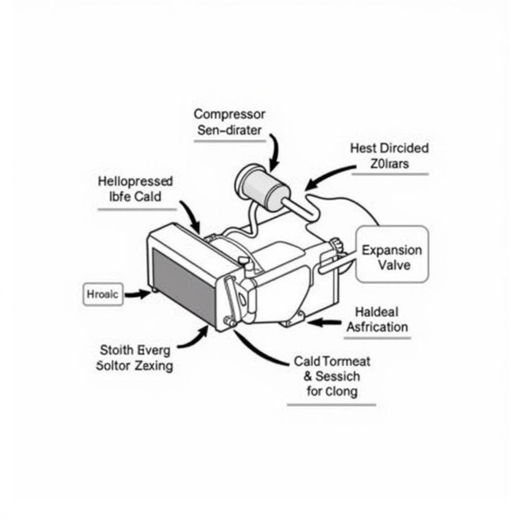 Car AC System Components Diagram