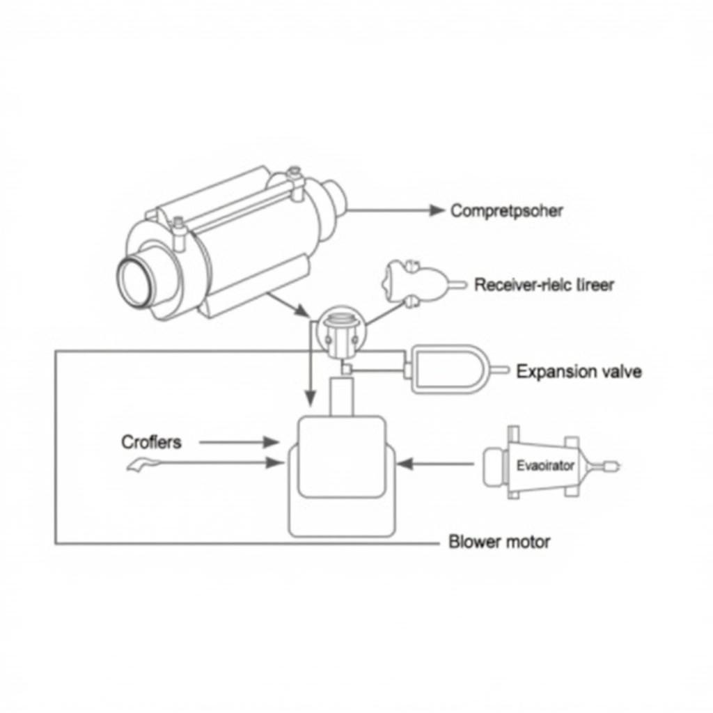 Car AC System Diagram