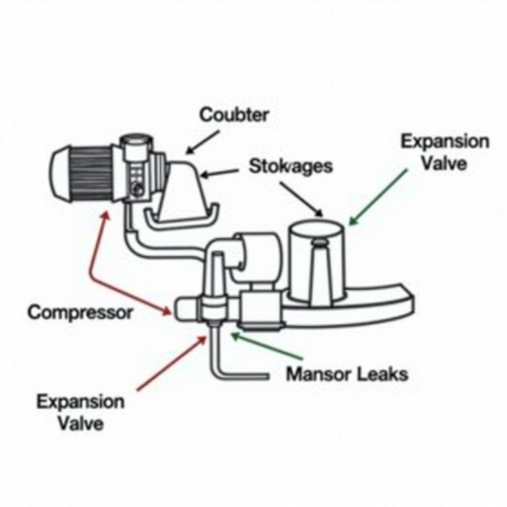 Car AC system diagram