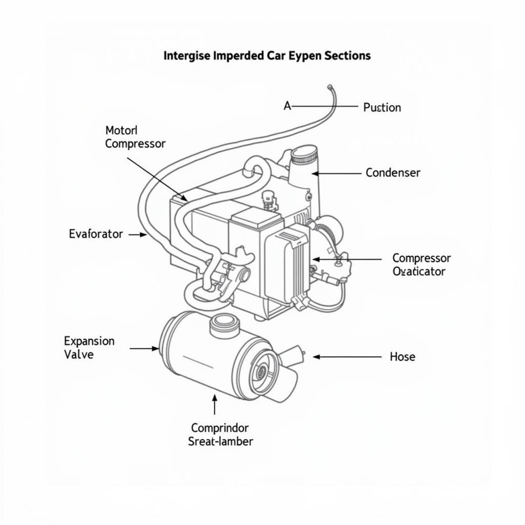 Diagram of a Typical Car AC System