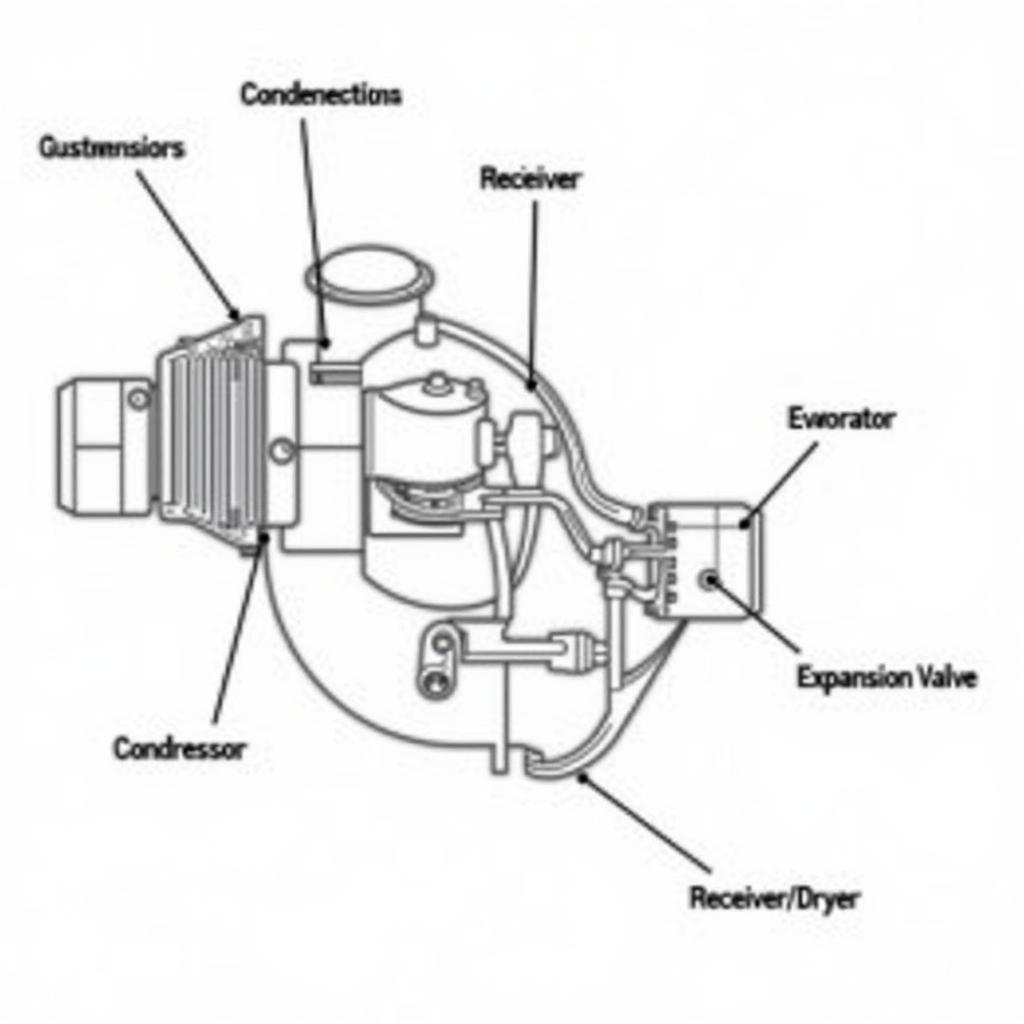 Car AC System Diagram