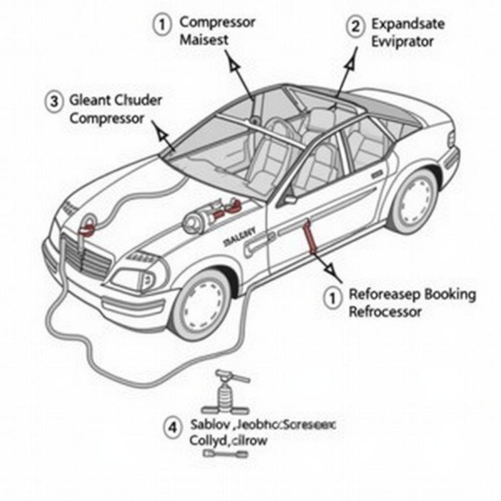 Car AC System Diagram