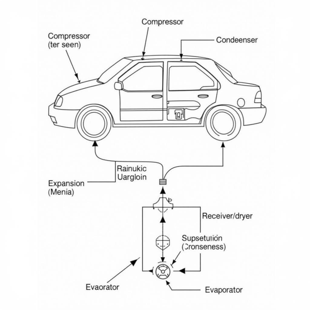 Car AC System Diagram