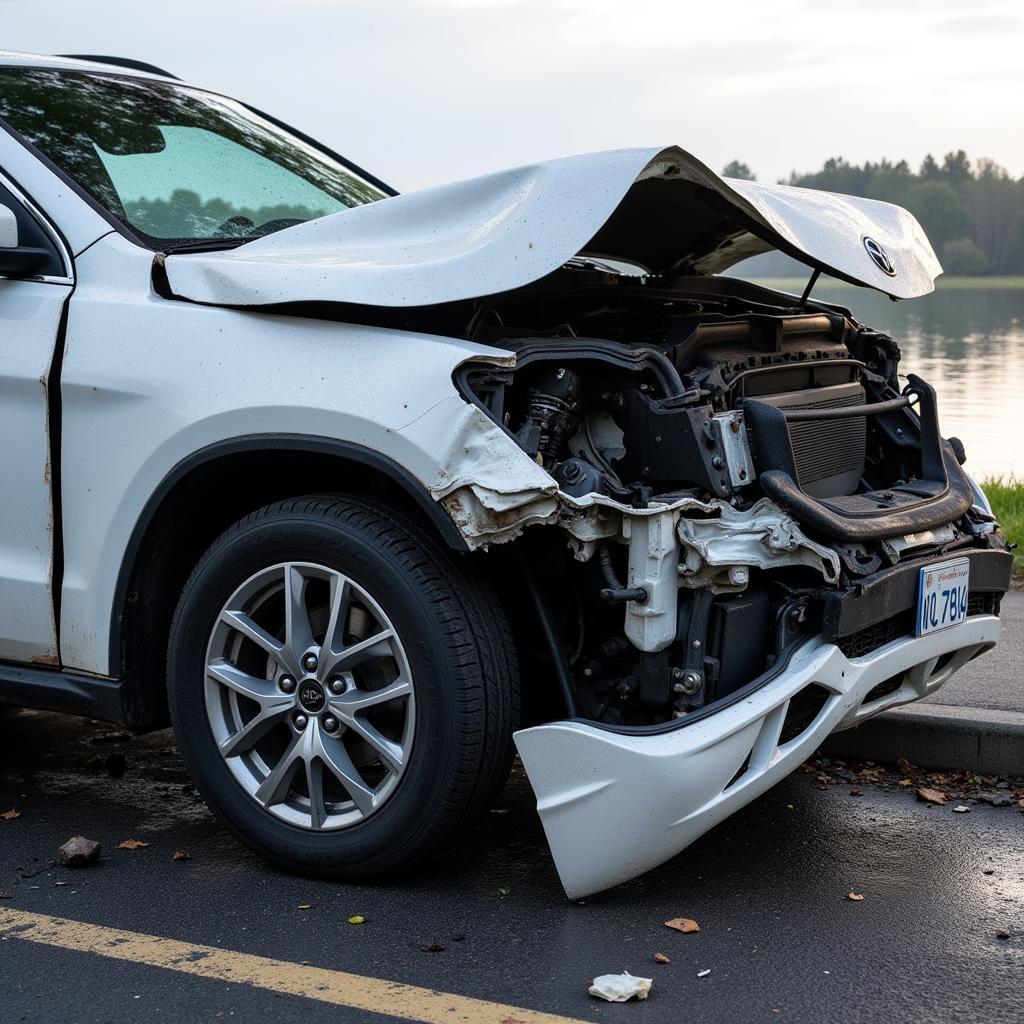 Car with Structural Damage