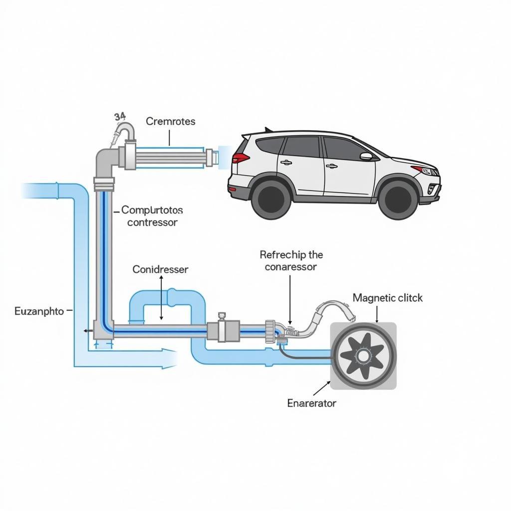 Car Air Conditioning System Schematic