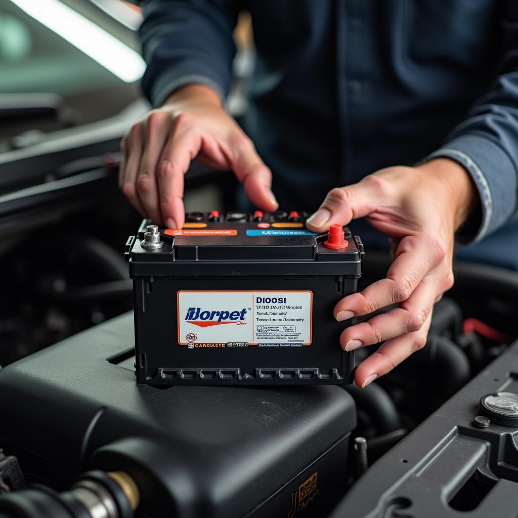 Replacing a car battery