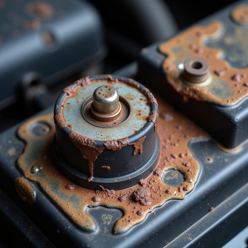 Corroded Car Battery Terminals