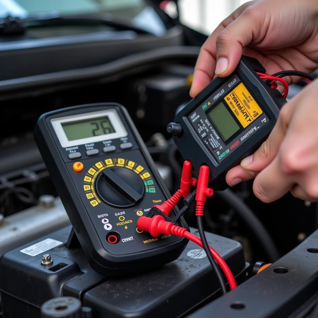 Testing a Car Battery for Low Voltage