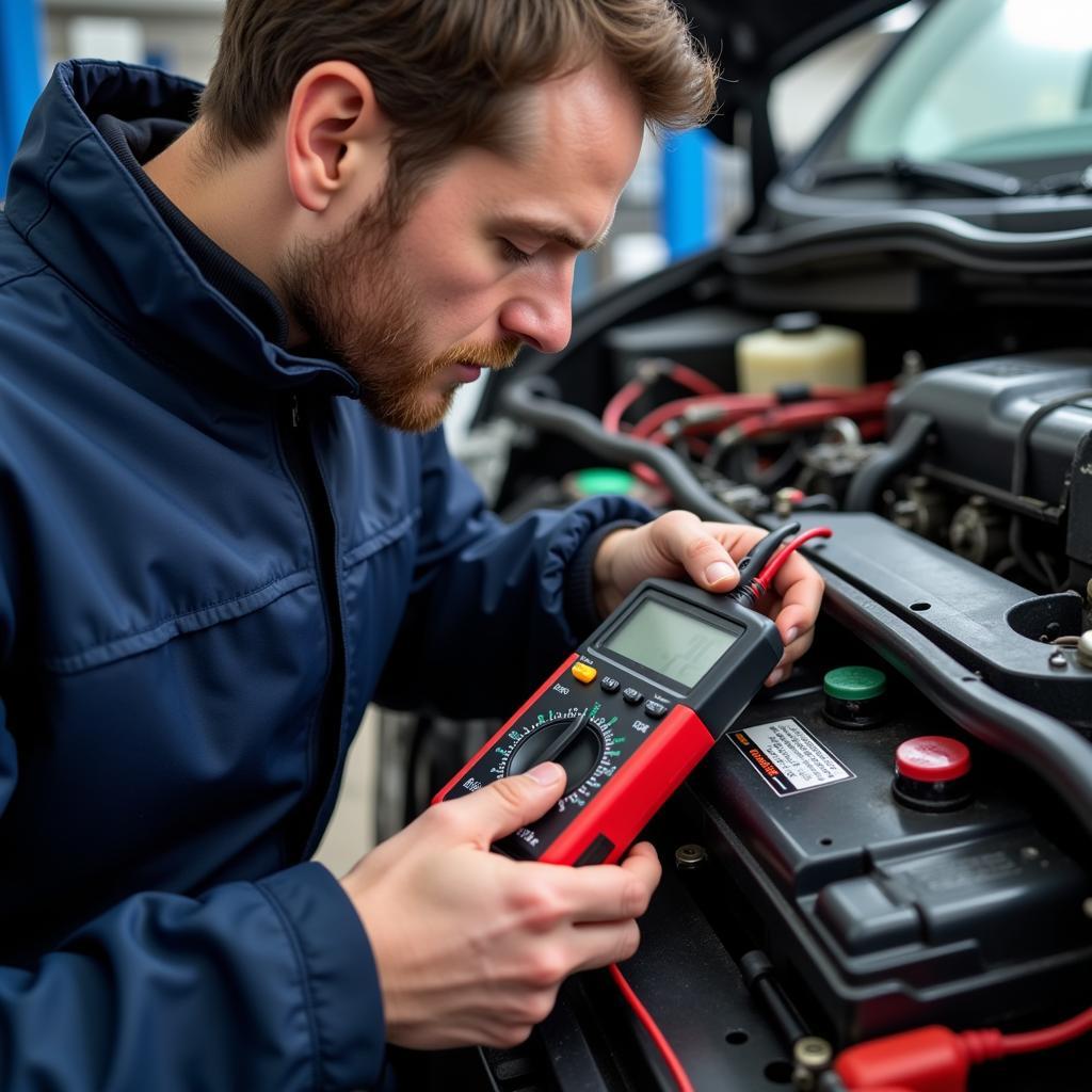 Testing Car Battery Voltage