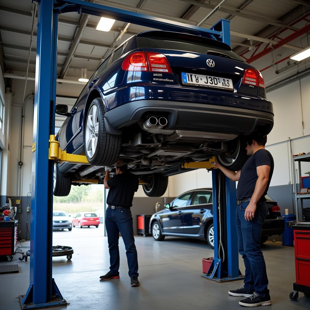 Car Being Serviced