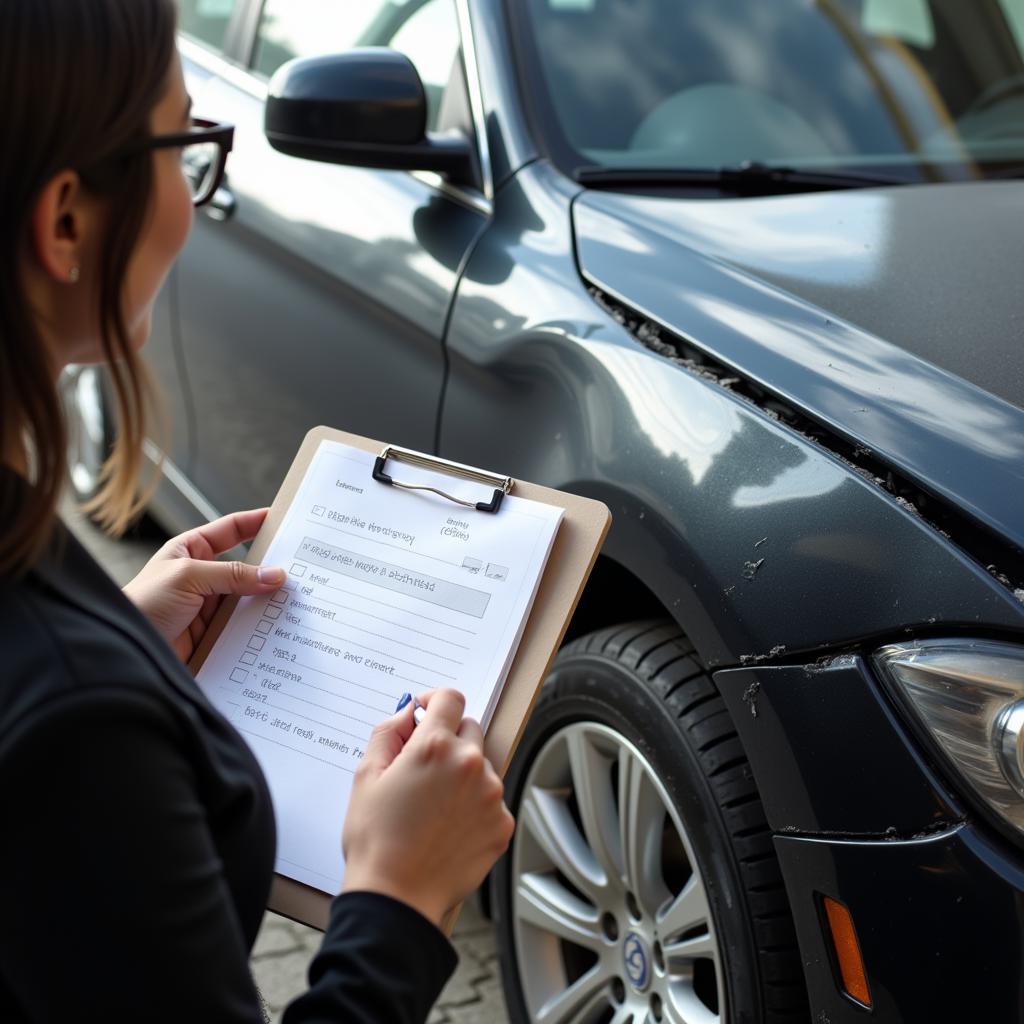 Car damage inspection