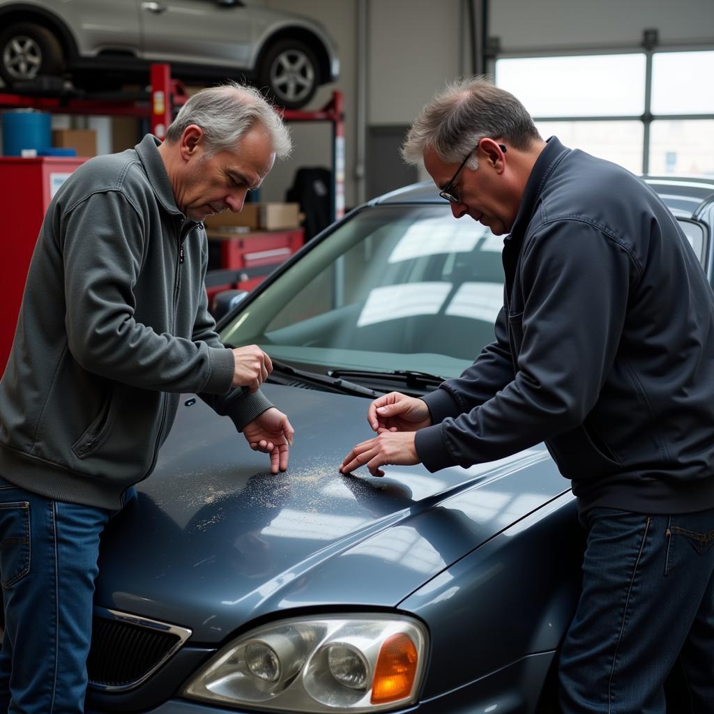 Car damage inspection