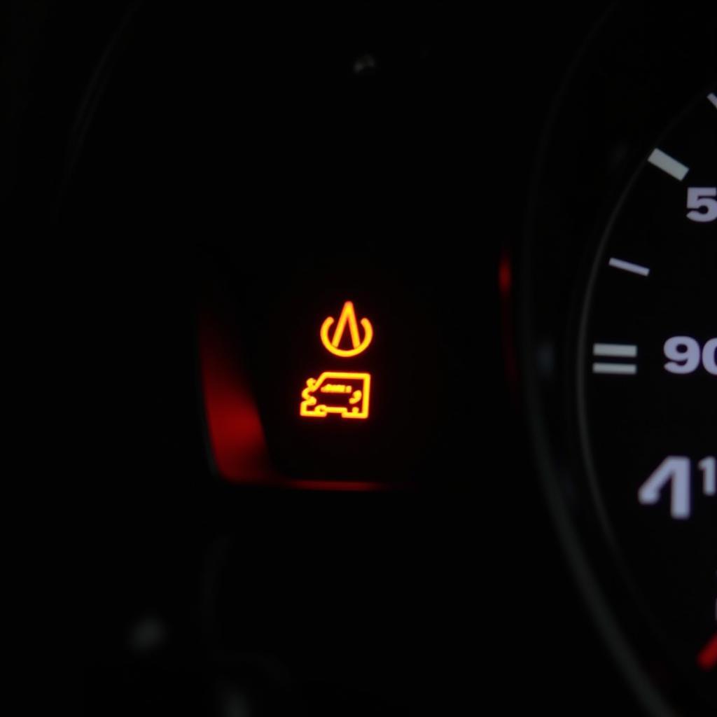 Car dashboard warning lights