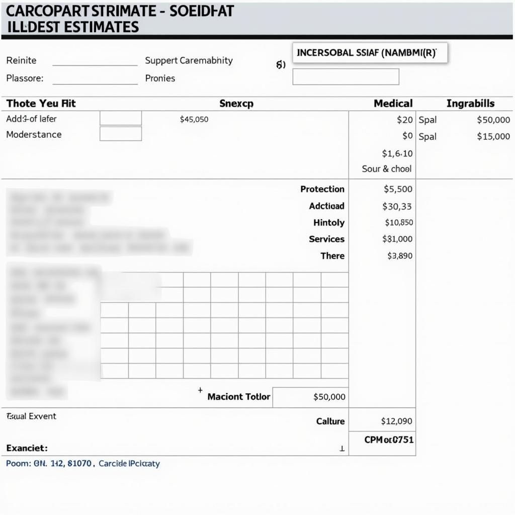 Car Dent Repair Estimate