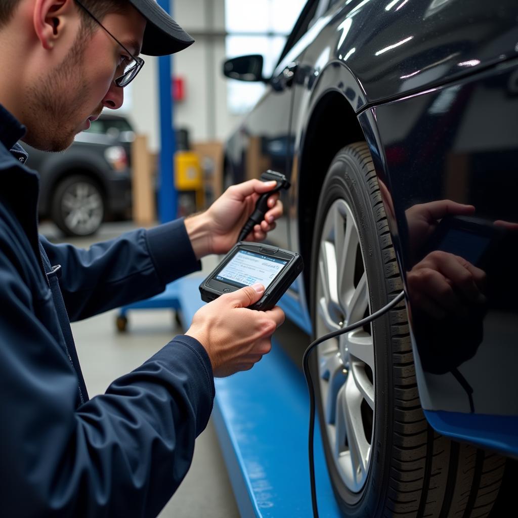 Using a Diagnostic Scan Tool on a Car