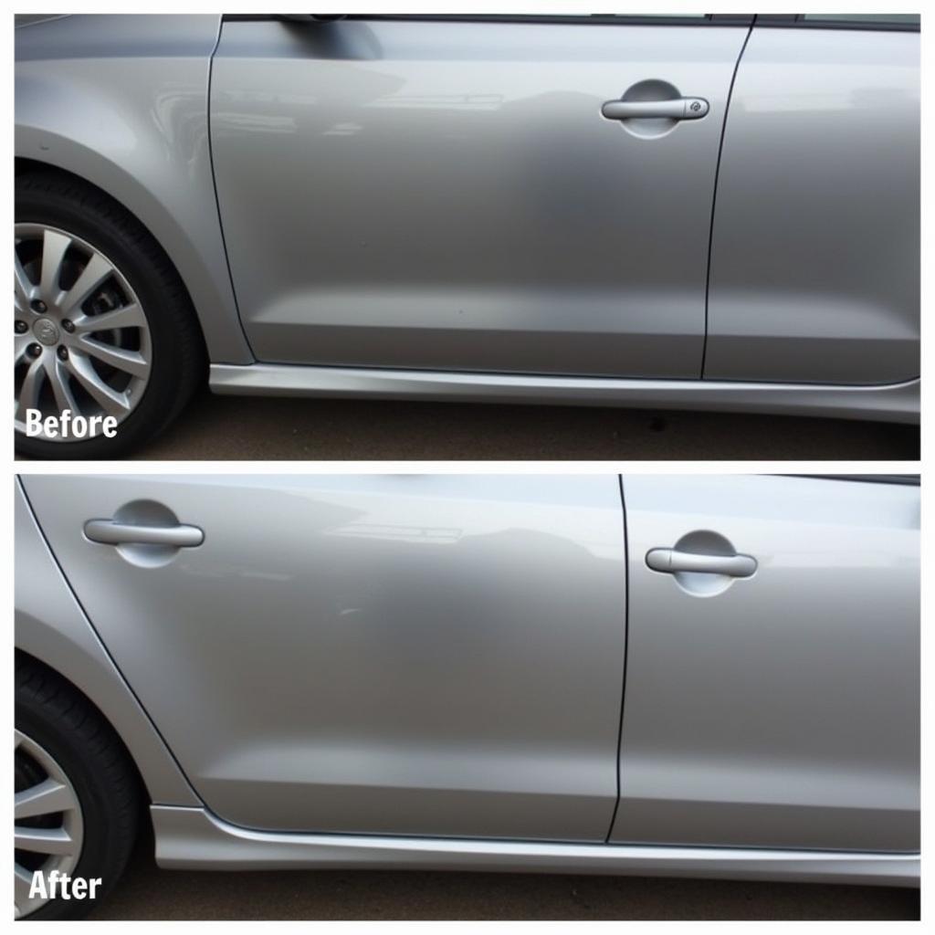 Car Door Dent Before & After