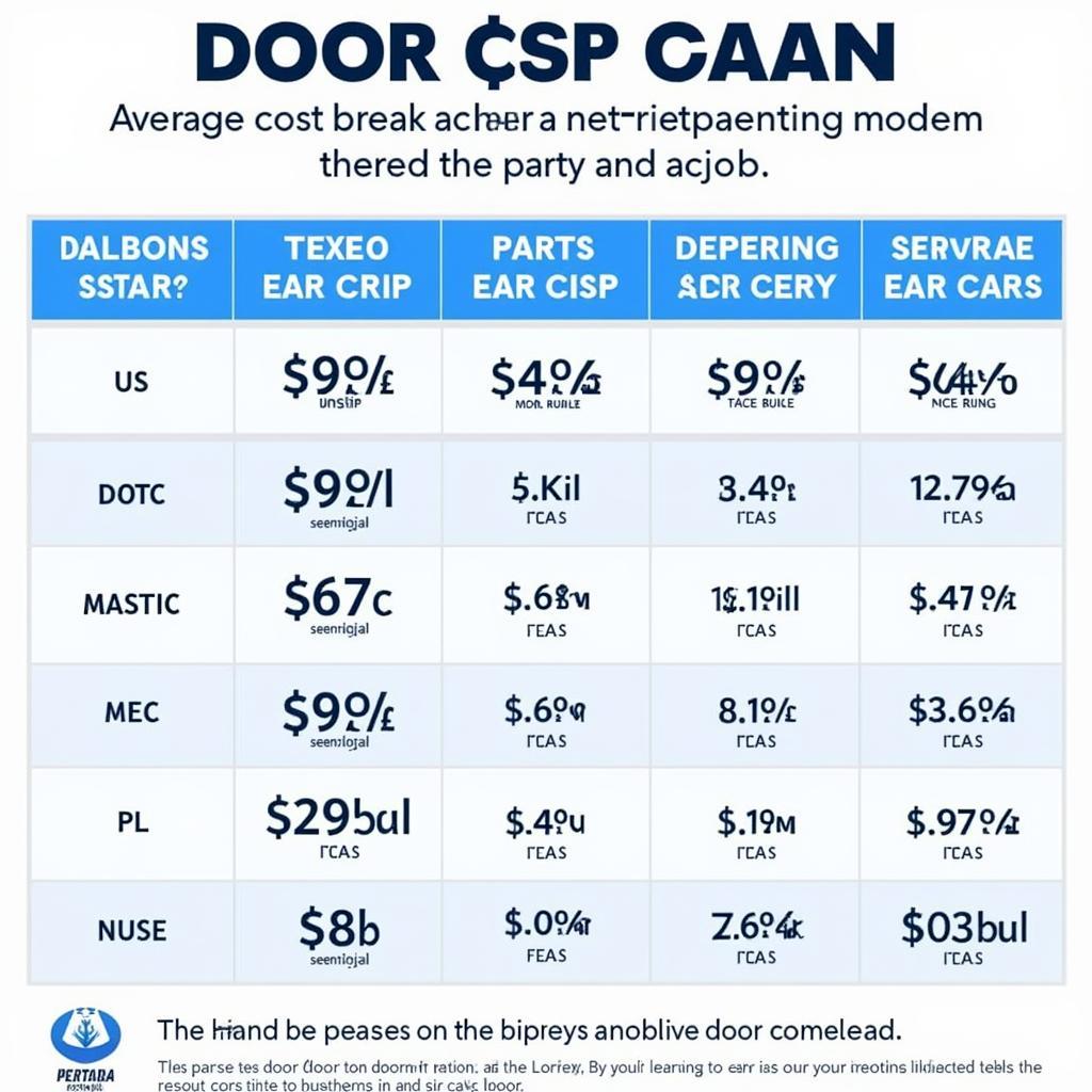 Car door replacement cost breakdown