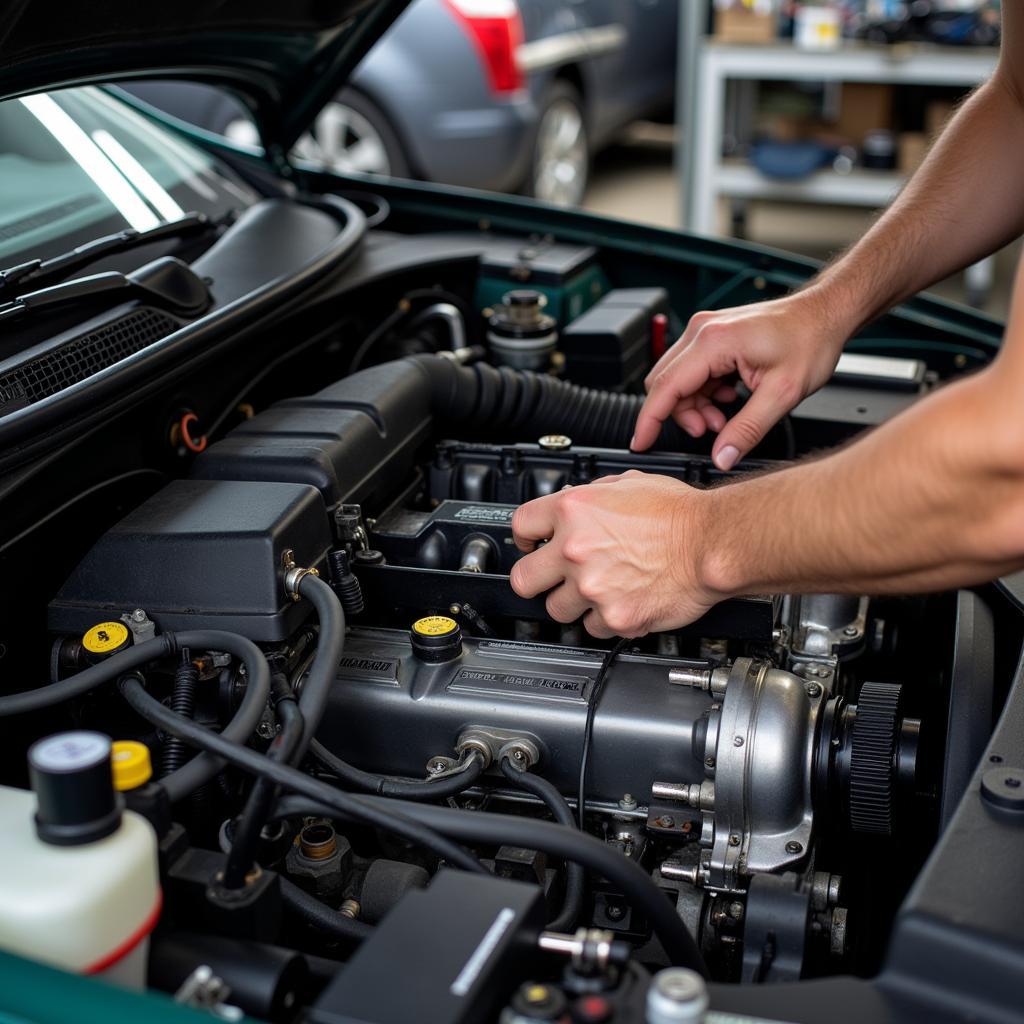 Car engine maintenance