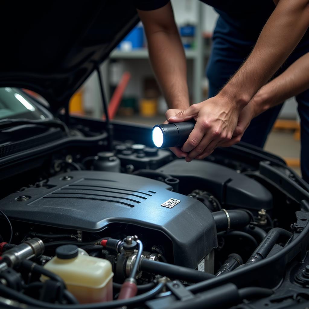 Car engine maintenance