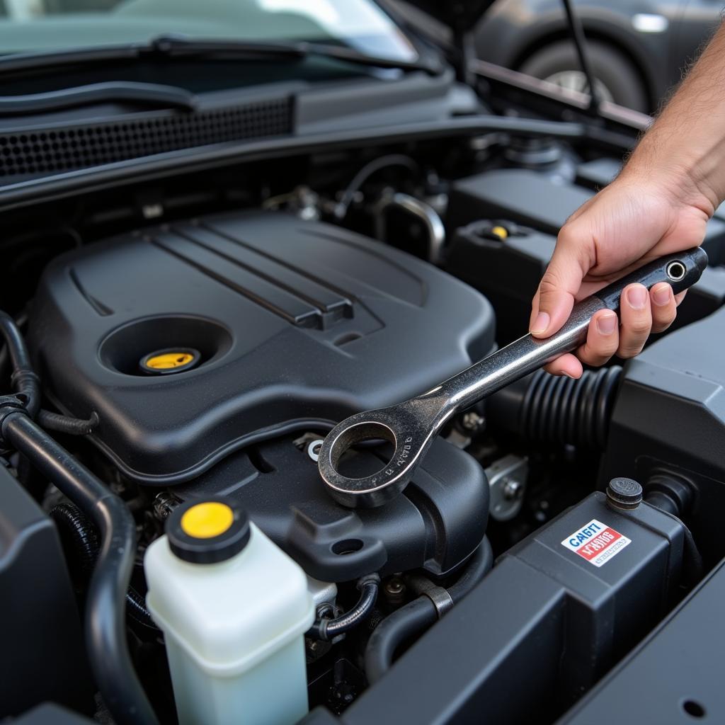 Car engine maintenance