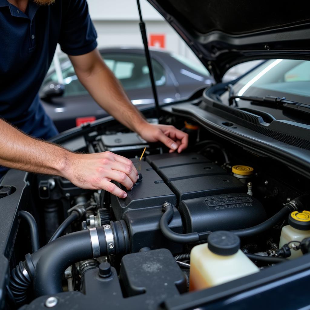 Car engine repair