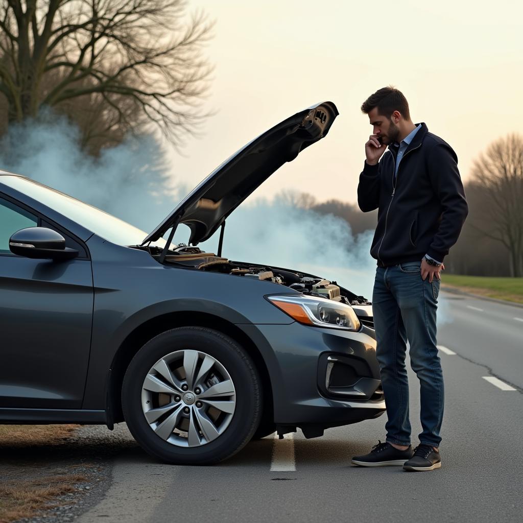 Car engine stalling on the road