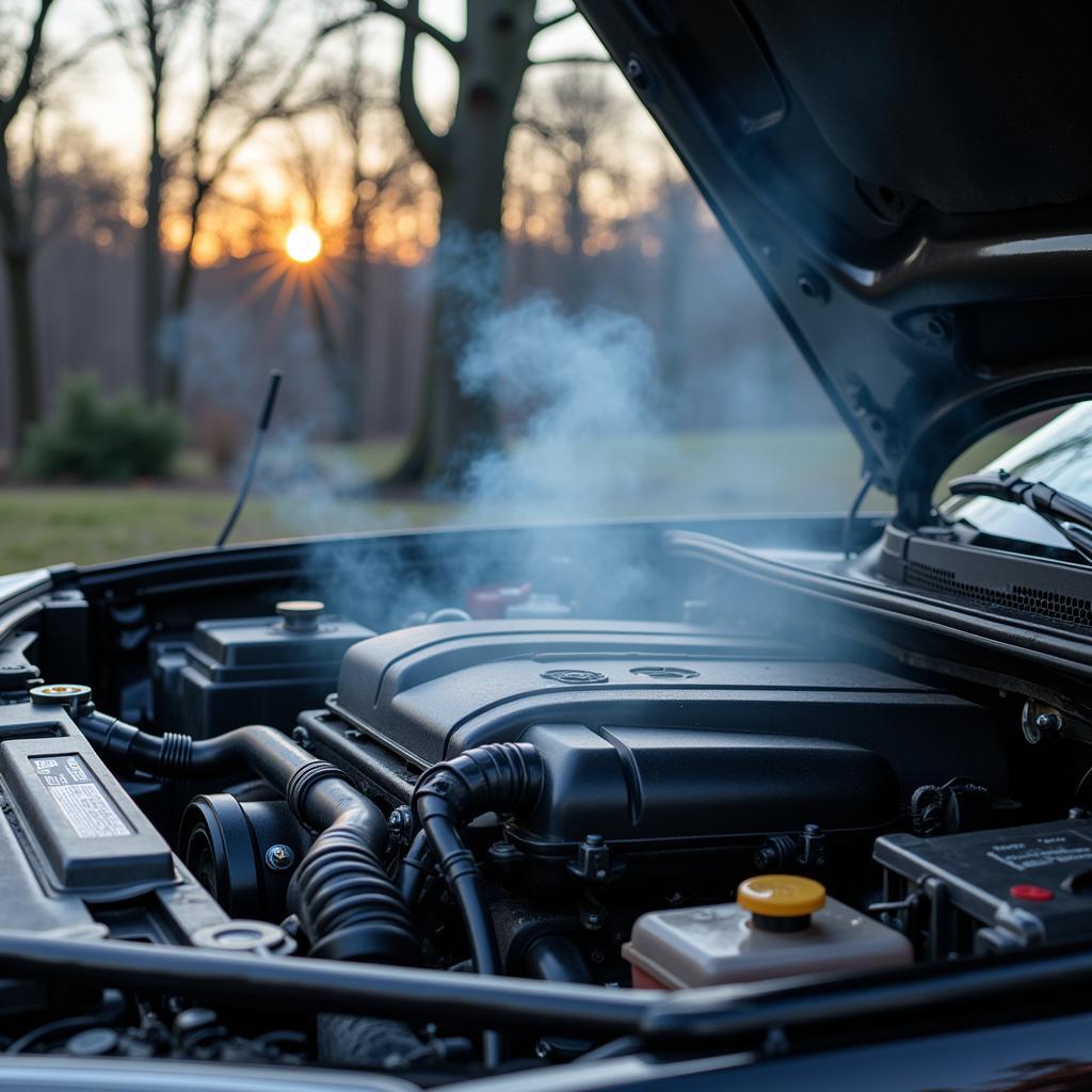 Car Engine Showing Symptoms of Bent Valves