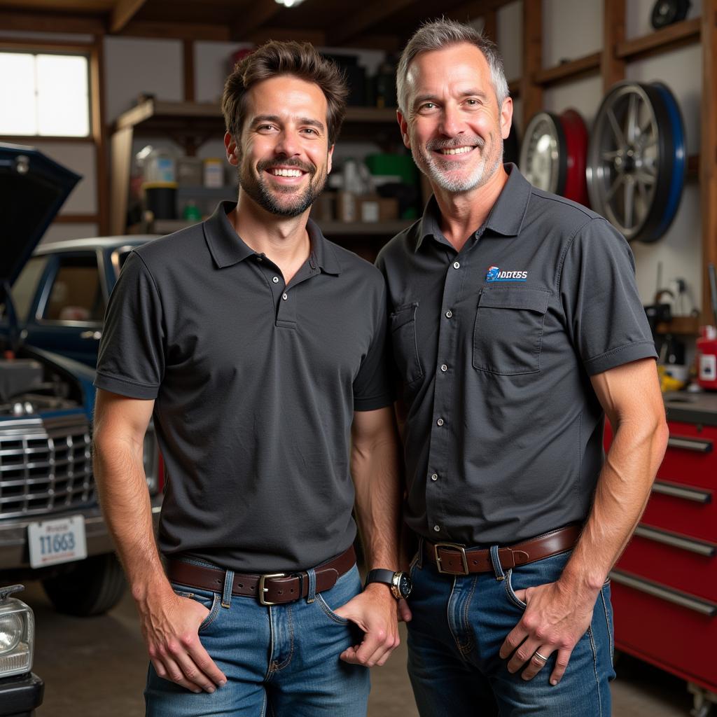 Car Fix hosts Lou and Jared in their workshop