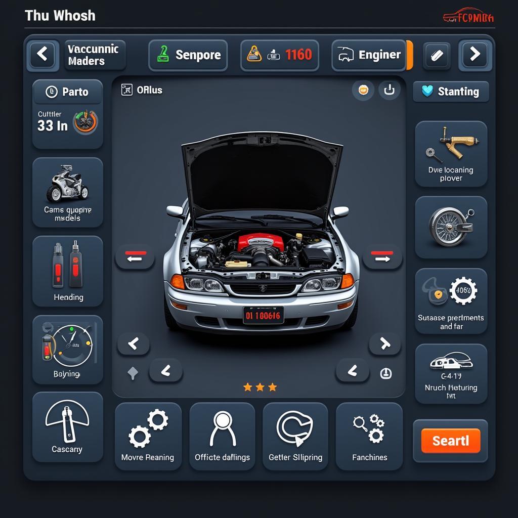 Car Fixing Game Interface