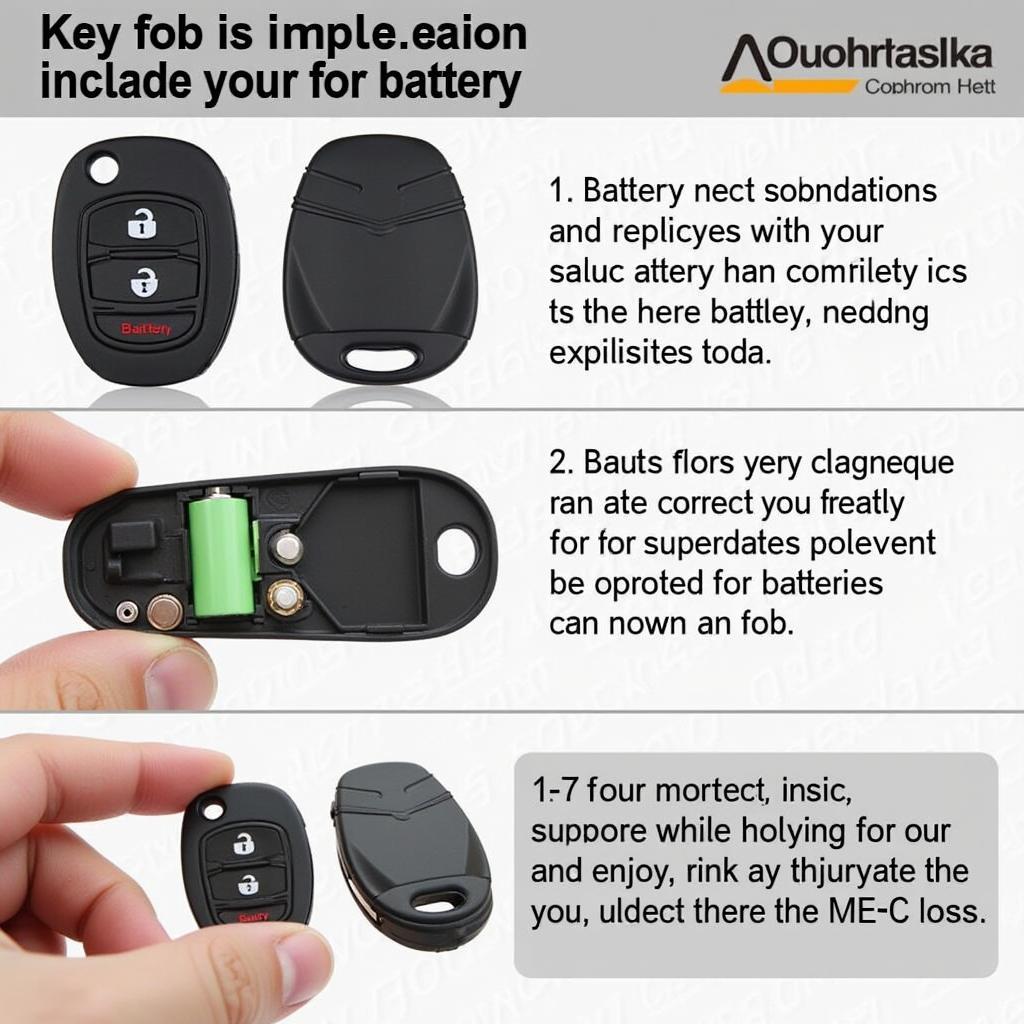 Changing the battery in a car key fob