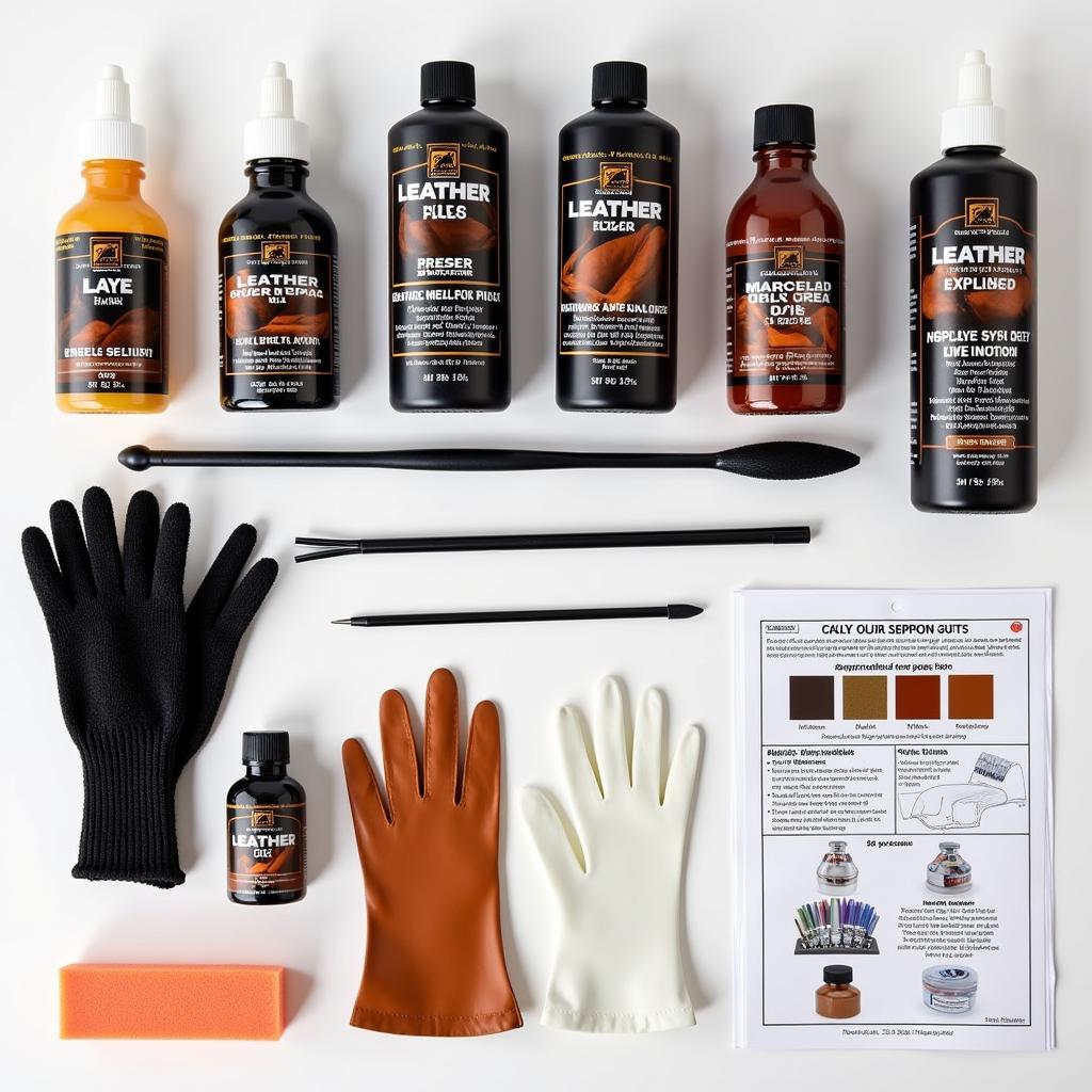 Car Leather Repair Kit Contents