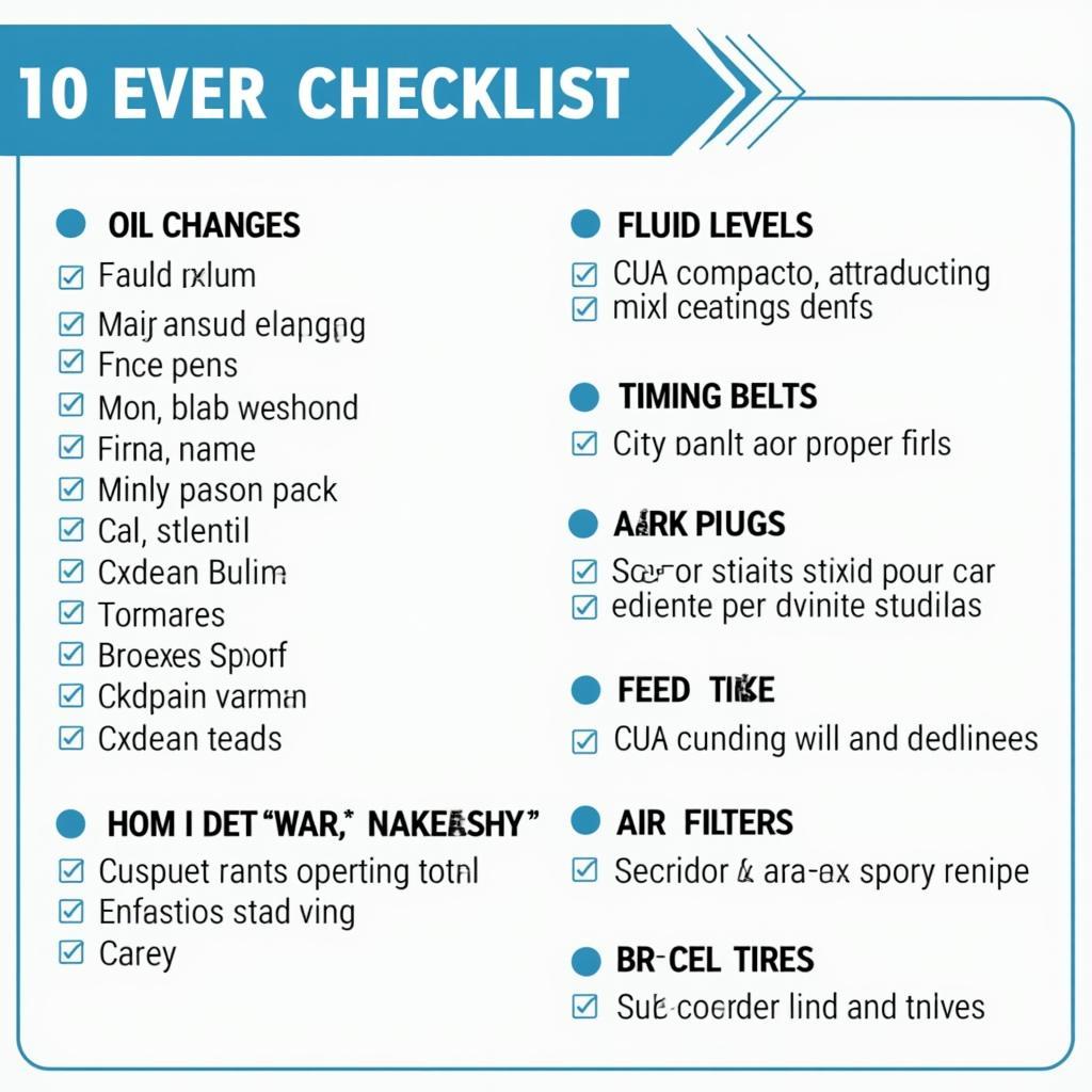 Essential car maintenance checklist for vehicles over 100k miles