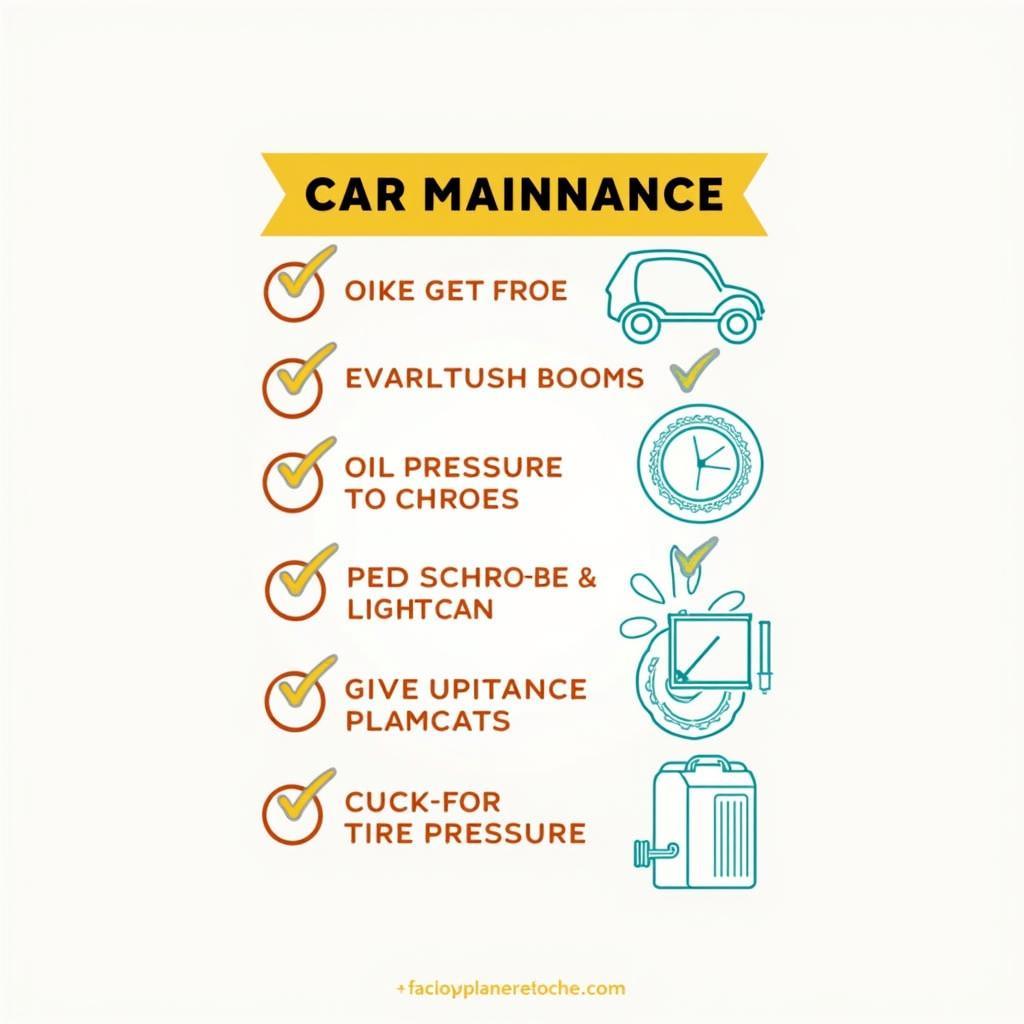 A handy checklist for basic car maintenance tasks