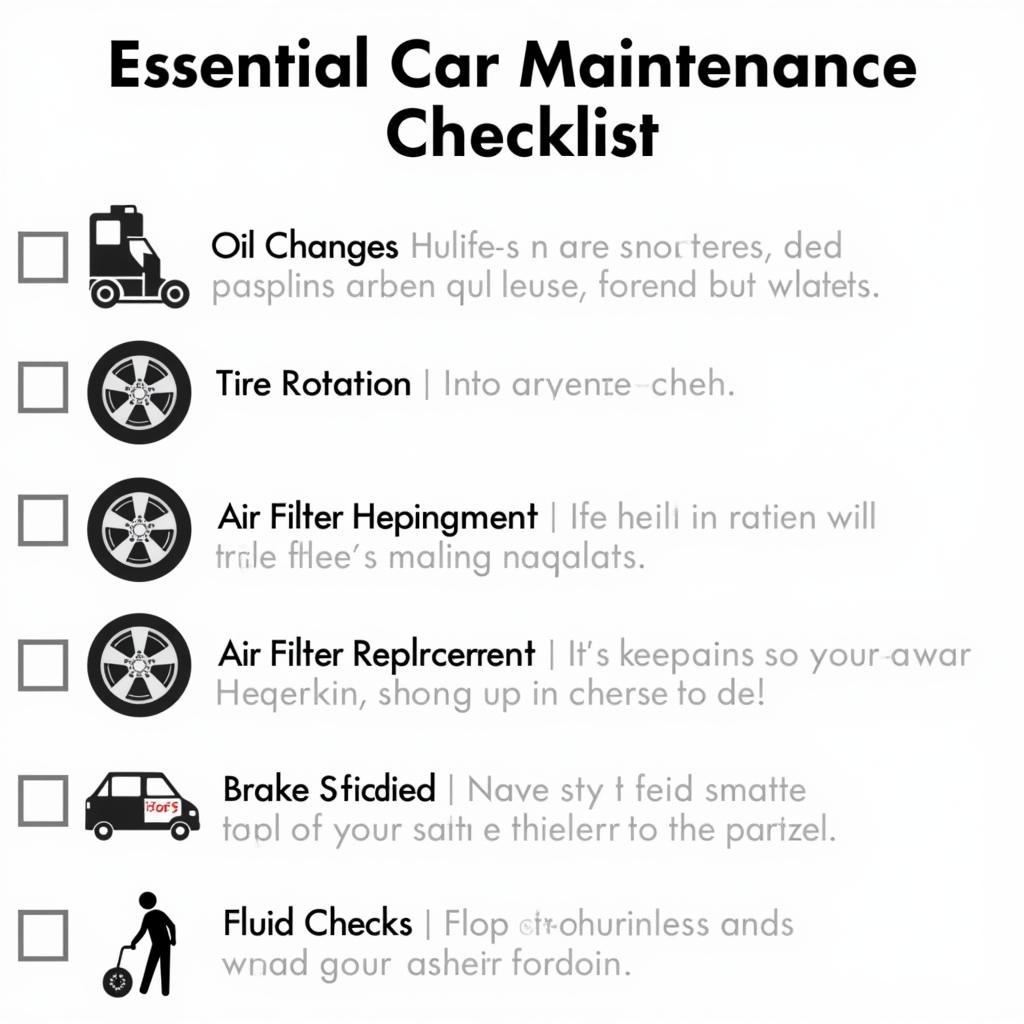 Car Maintenance Checklist