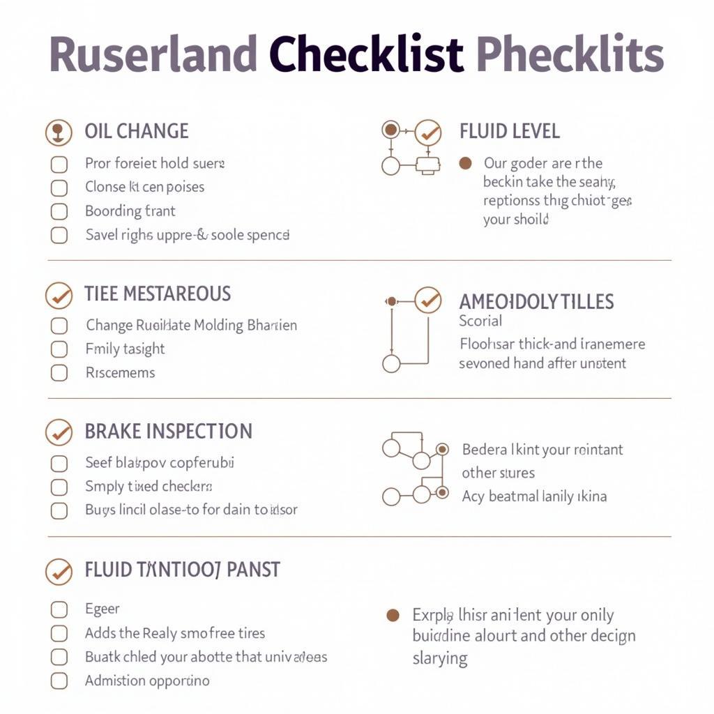 Car maintenance checklist