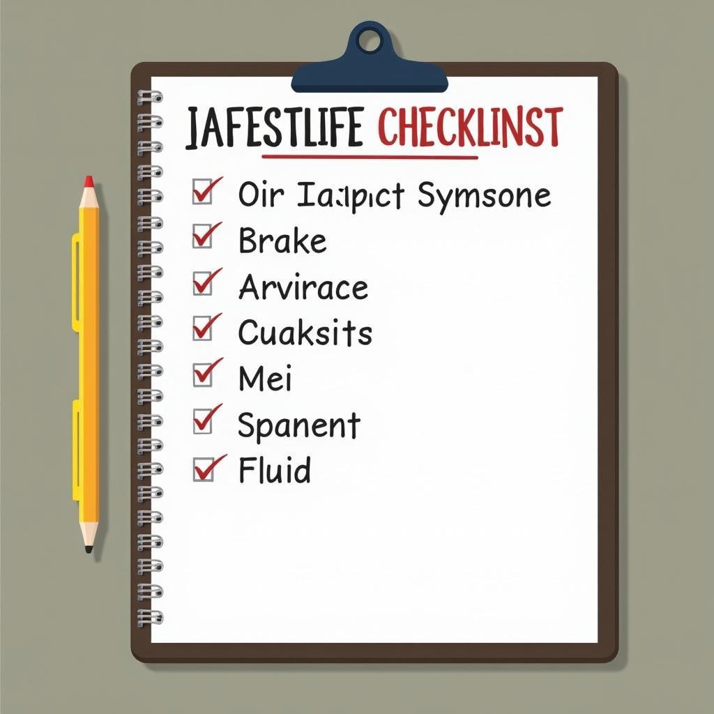 Car Maintenance Checklist