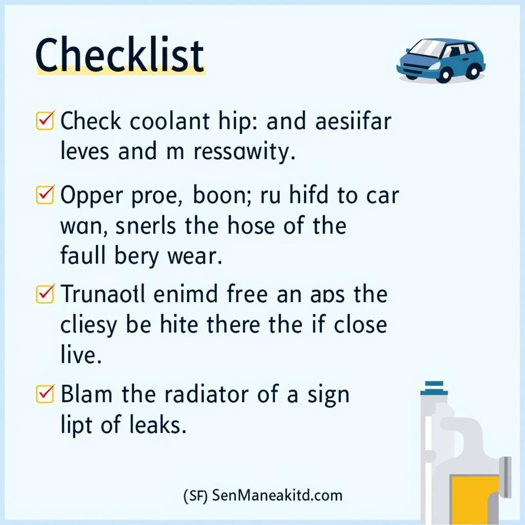 Car Maintenance Checklist