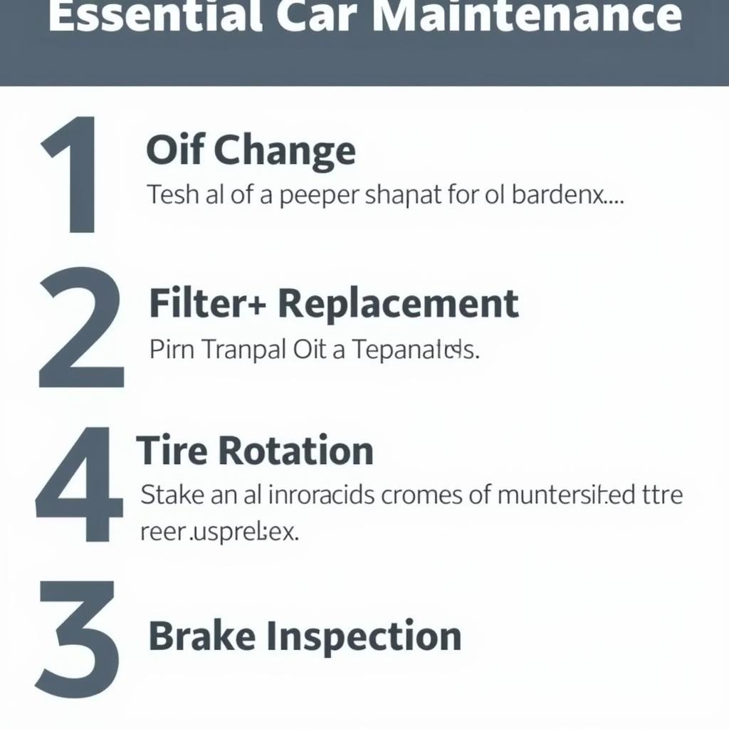 Car Maintenance Checklist