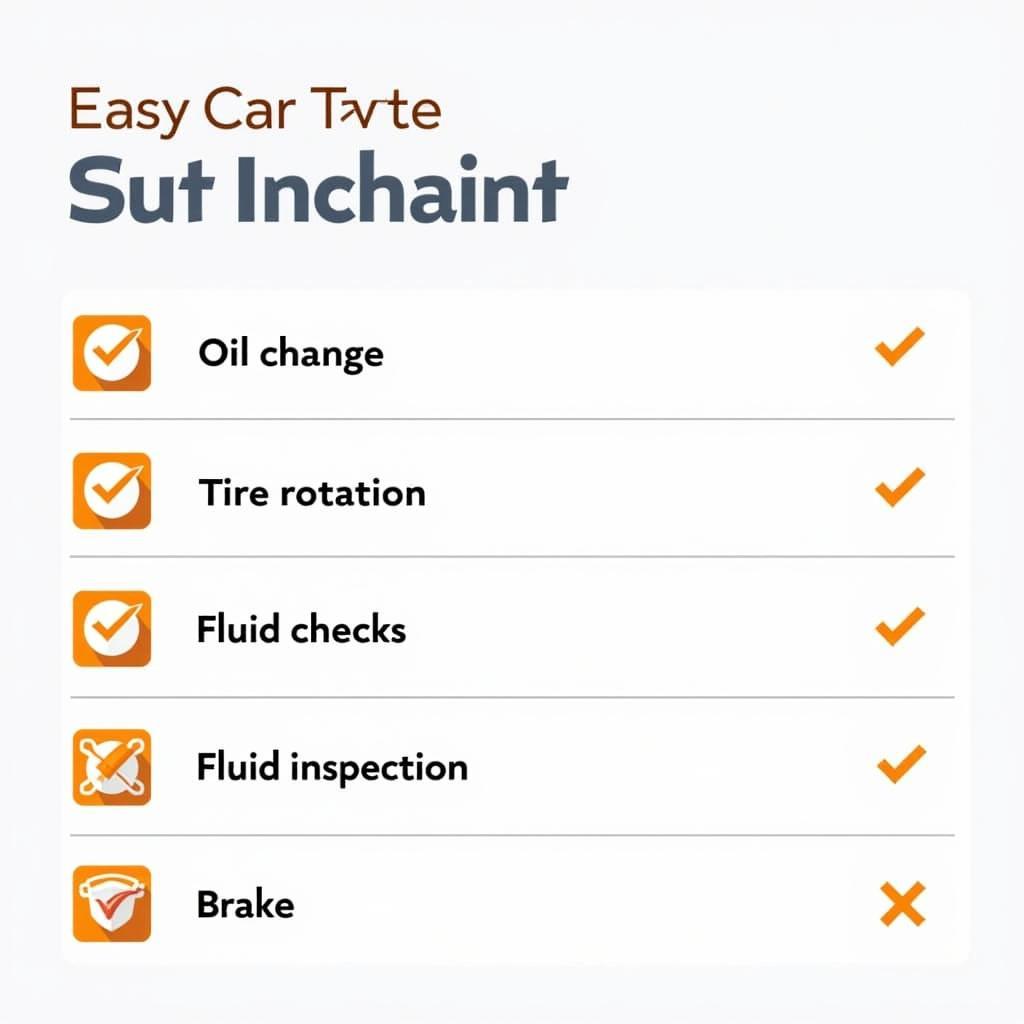 Car maintenance checklist