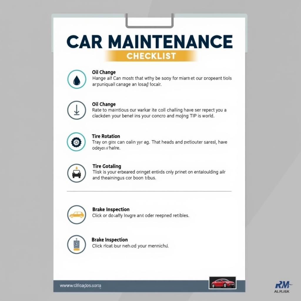 Car Maintenance Checklist