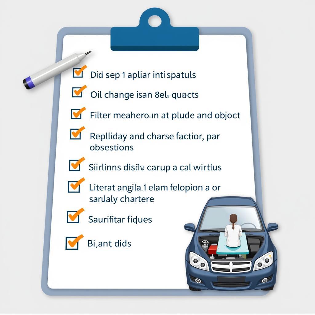 Car Maintenance Checklist