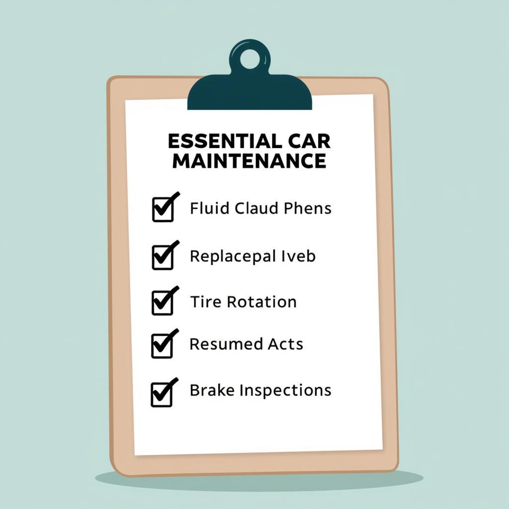 Car Maintenance Checklist