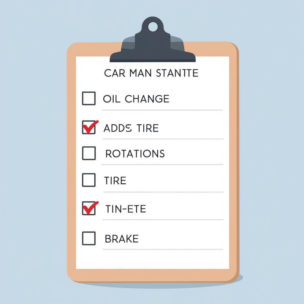 Car Maintenance Checklist